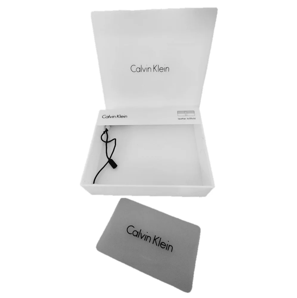 Calvin Klein White Hardcase Billfold Box (Empty)
